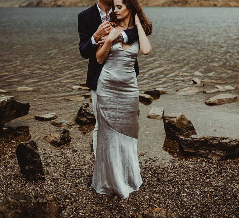 Atmospheric, Moody Pre Wedding Engagement Shoot at Cwm Idwal in Snowdonia by Carla Blain Photography