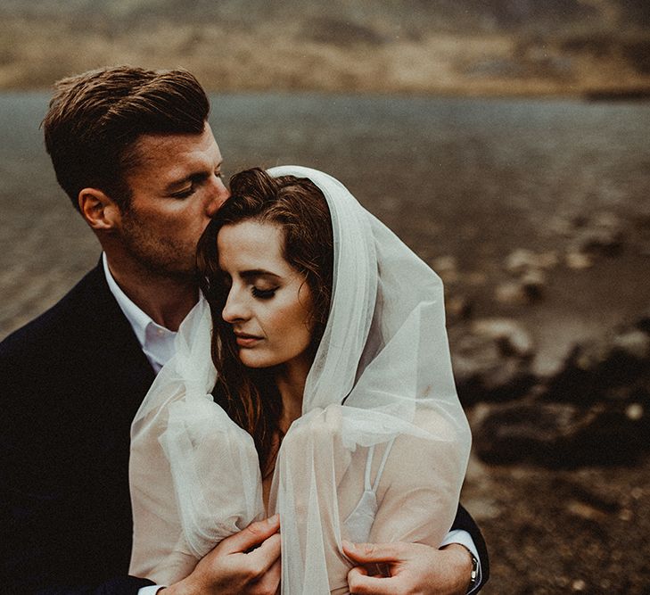 Atmospheric, Moody Pre Wedding Engagement Shoot at Cwm Idwal in Snowdonia by Carla Blain Photography