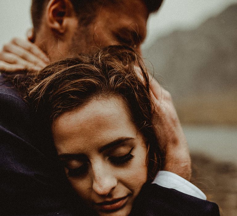 Atmospheric, Moody Pre Wedding Engagement Shoot at Cwm Idwal in Snowdonia by Carla Blain Photography