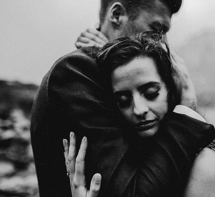 Atmospheric, Moody Pre Wedding Engagement Shoot at Cwm Idwal in Snowdonia by Carla Blain Photography