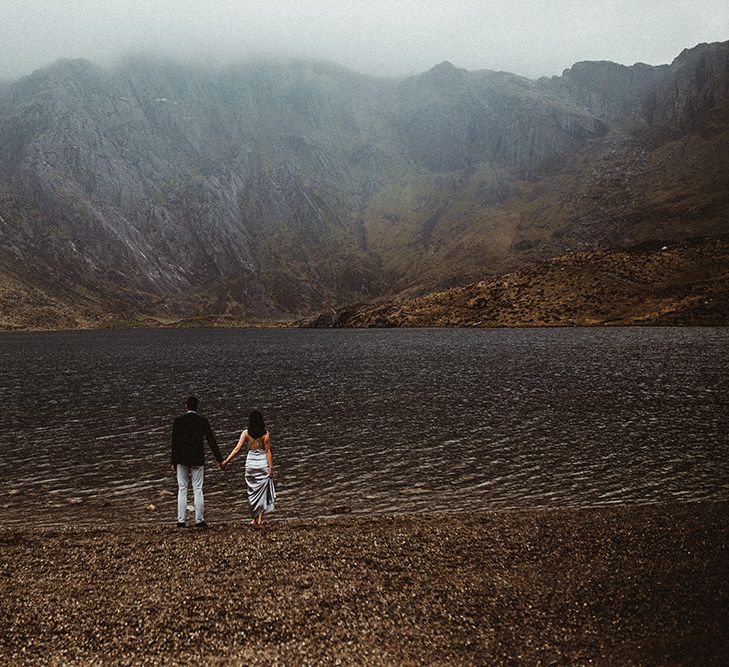 Atmospheric, Moody Pre Wedding Engagement Shoot at Cwm Idwal in Snowdonia by Carla Blain Photography