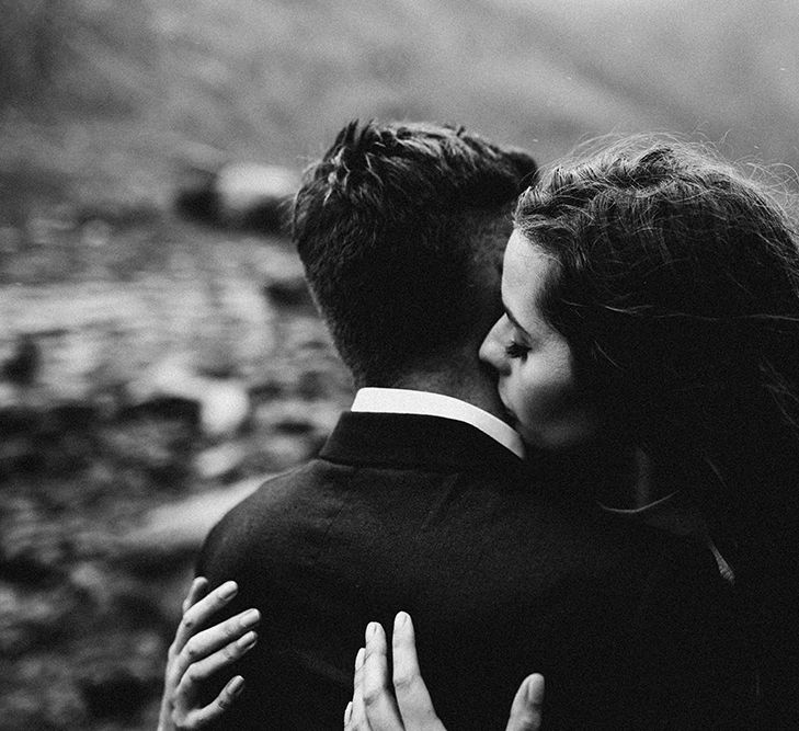 Atmospheric, Moody Pre Wedding Engagement Shoot at Cwm Idwal in Snowdonia by Carla Blain Photography