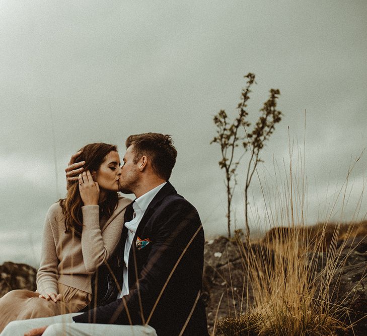 Atmospheric, Moody Pre Wedding Engagement Shoot at Cwm Idwal in Snowdonia by Carla Blain Photography