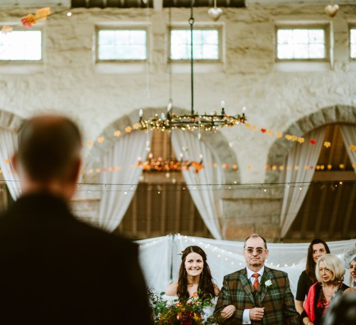 Autumn Wedding At Coos' Cathedral Aboyne Aberdeen With Bride In Bespoke Wedding Dress & Groom In Kilt With Images & Film By Tub Of Jelly