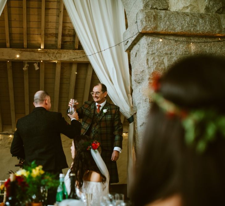 Autumn Wedding At Coos' Cathedral Aboyne Aberdeen With Bride In Bespoke Wedding Dress & Groom In Kilt With Images & Film By Tub Of Jelly