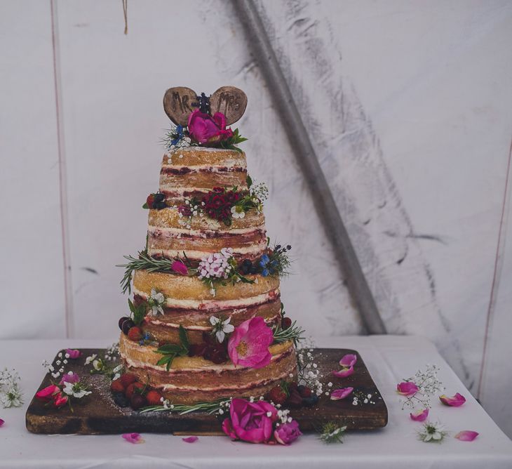 Naked Wedding Cake