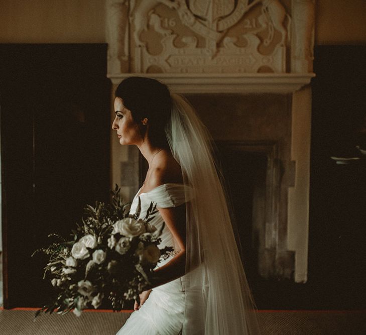 Elegant Black Tie Wedding At Dorfold Hall With Bride In Fishtail Gown Bridesmaids In Ghost And Images From Carla Blain Photography