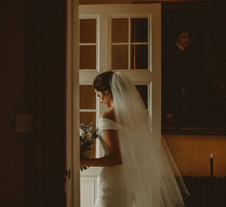 Elegant Black Tie Wedding At Dorfold Hall With Bride In Fishtail Gown Bridesmaids In Ghost And Images From Carla Blain Photography