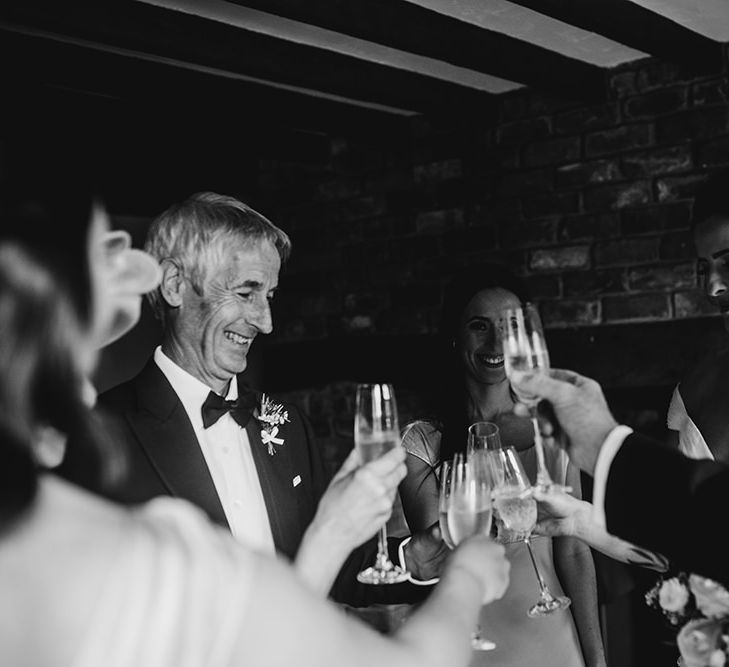 Elegant Black Tie Wedding At Dorfold Hall With Bride In Fishtail Gown Bridesmaids In Ghost And Images From Carla Blain Photography