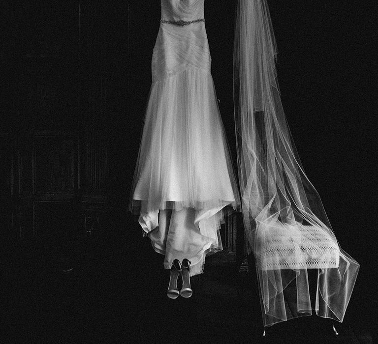 Elegant Black Tie Wedding At Dorfold Hall With Bride In Fishtail Gown Bridesmaids In Ghost And Images From Carla Blain Photography