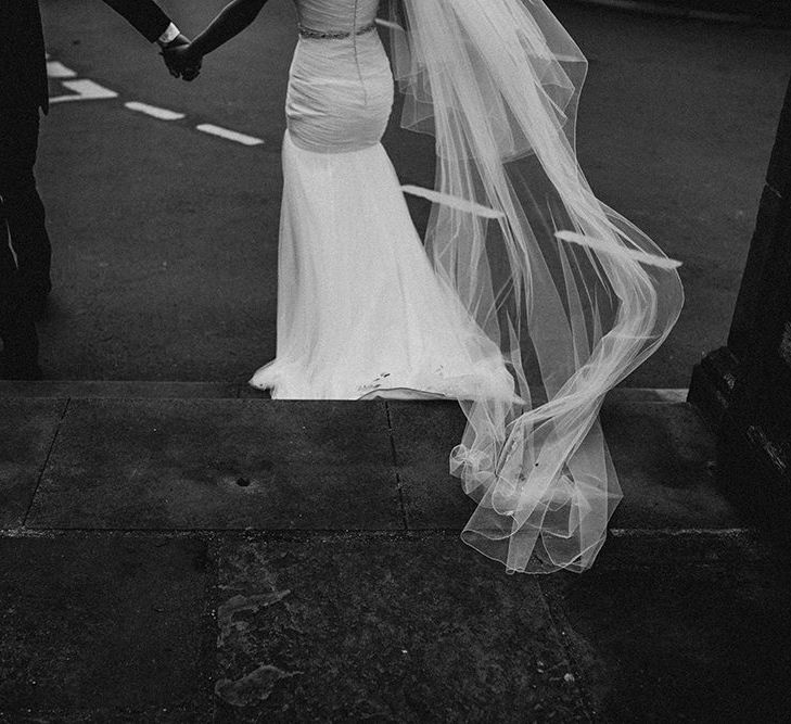 Bride In Cathedral Length Veil // Image By Carla Blain Photography