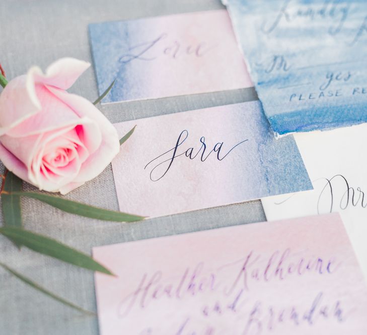 Rose Quartz & Serenity Inspired Stationery Suite