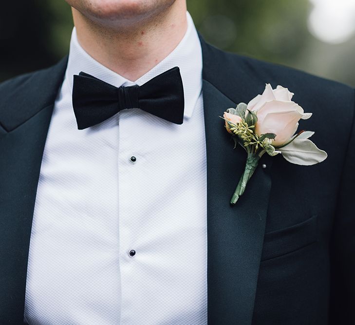 Groom In Black Tie