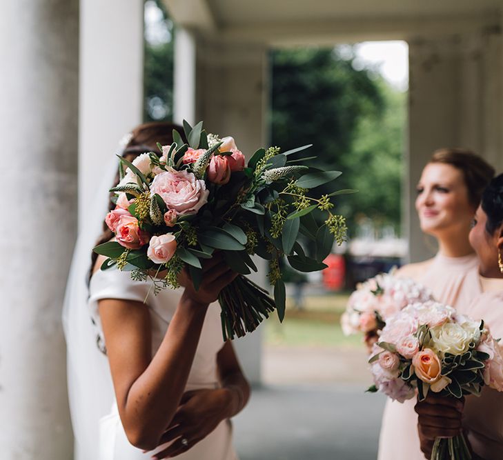 Pink Wedding Bouquet Flowers by Eve