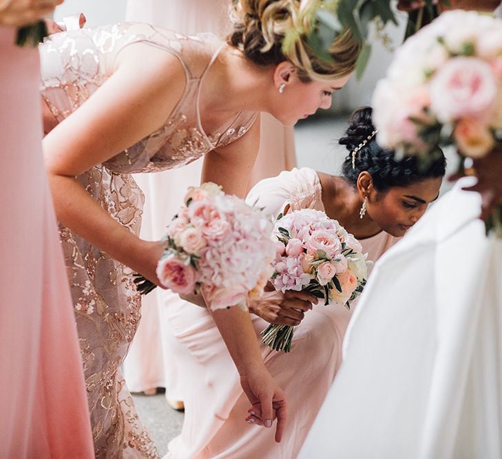 Pink Wedding Bouquet Flowers by Eve