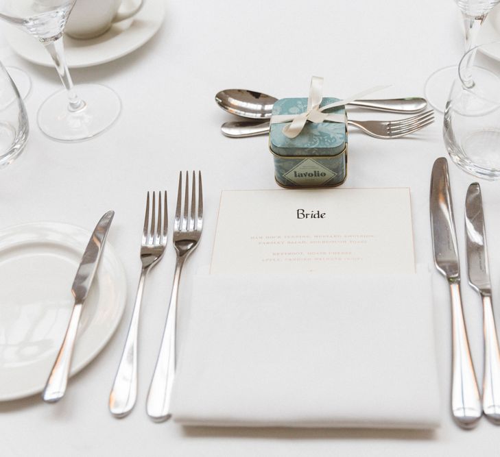 Place Setting & Wedding Favour