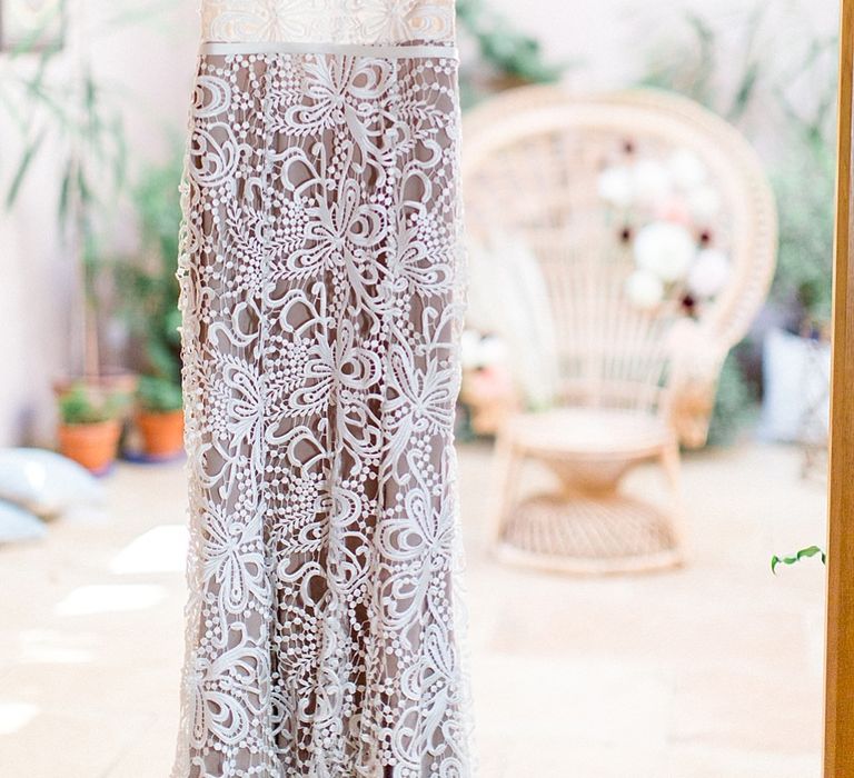 Lace Wedding Dress | Botanical Boho Luxe Inspiration | Philippa Sian Photography