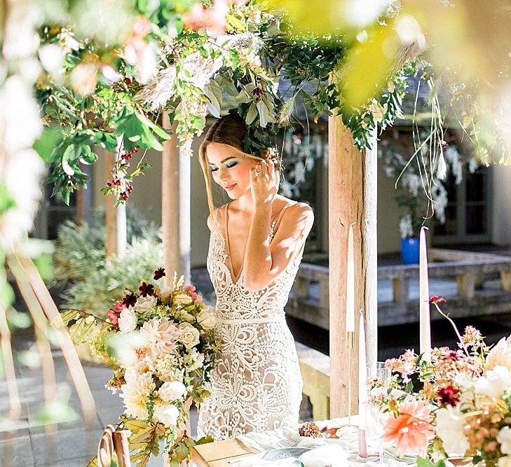 Bride | Botanical Boho Luxe Inspiration | Philippa Sian Photography