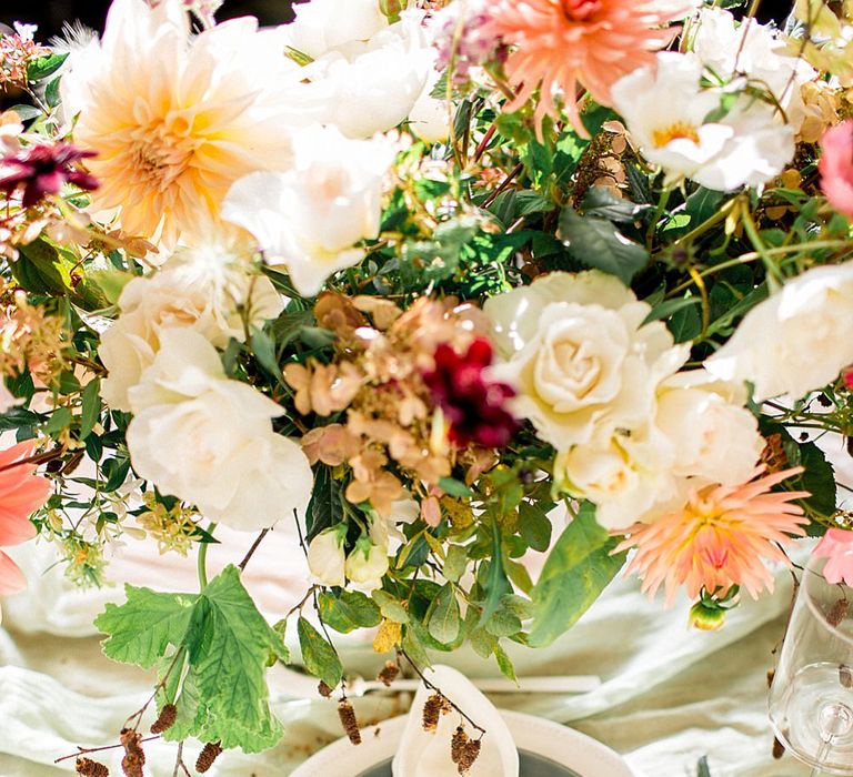 Place Setting | Botanical Boho Luxe Inspiration | Philippa Sian Photography