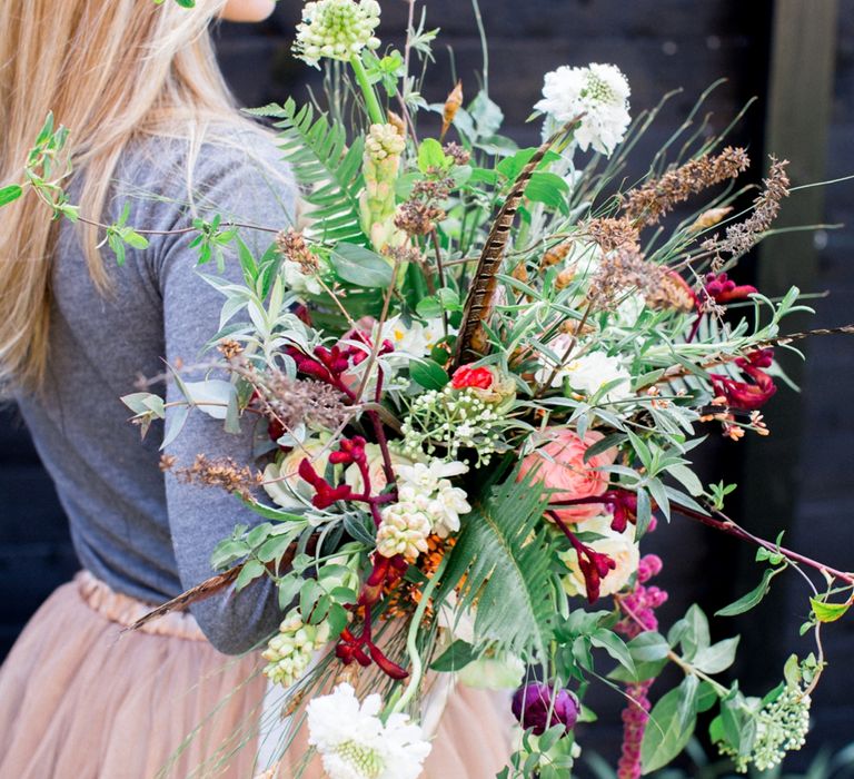 Oversized Colourful Wedding Bouquet By Hannah Berry Flowers