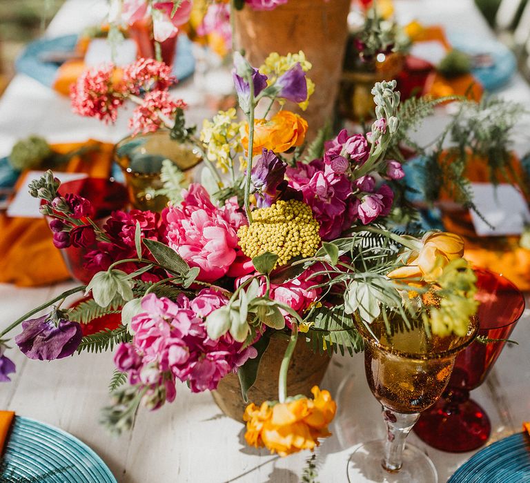 Bright & Botanical Wedding Inspiration Shoot Planned & Styled by Oakleaf Weddings & Events Glory Days Bridal Dresses Images From Caitlin + Jones Photography