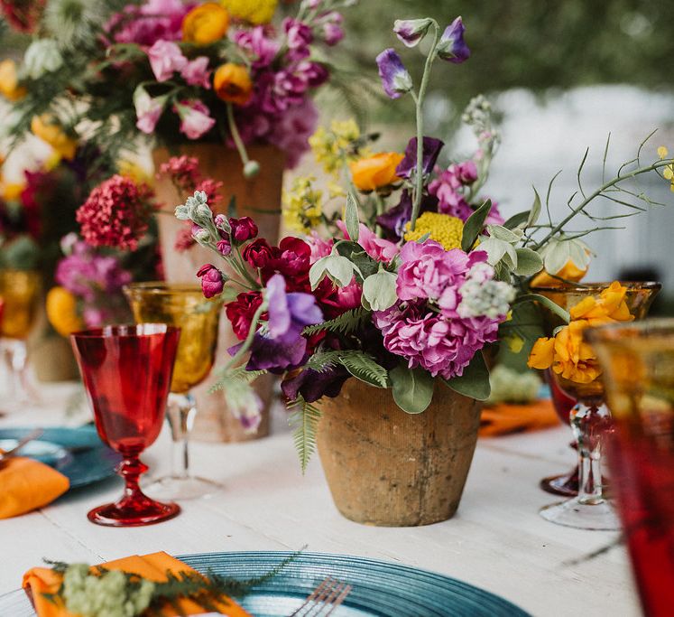 Bright & Botanical Wedding Inspiration Shoot Planned & Styled by Oakleaf Weddings & Events Glory Days Bridal Dresses Images From Caitlin + Jones Photography