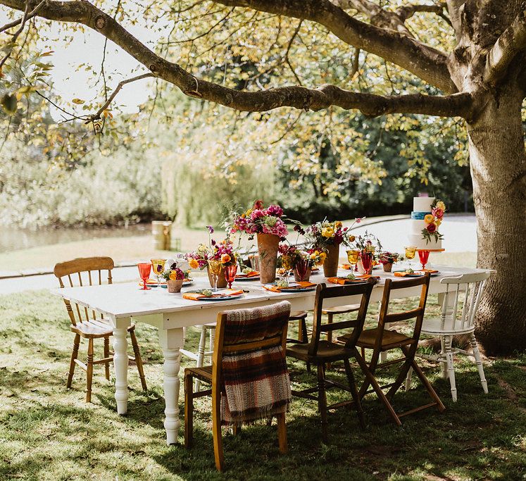 Bright & Botanical Wedding Inspiration Shoot Planned & Styled by Oakleaf Weddings & Events Glory Days Bridal Dresses Images From Caitlin + Jones Photography