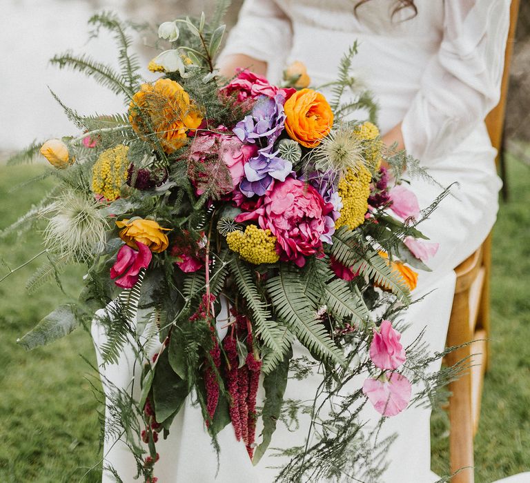 Bright & Botanical Wedding Inspiration Shoot Planned & Styled by Oakleaf Weddings & Events Glory Days Bridal Dresses Images From Caitlin + Jones Photography