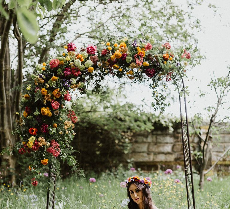 Bright & Botanical Wedding Inspiration Shoot Planned & Styled by Oakleaf Weddings & Events Glory Days Bridal Dresses Images From Caitlin + Jones Photography