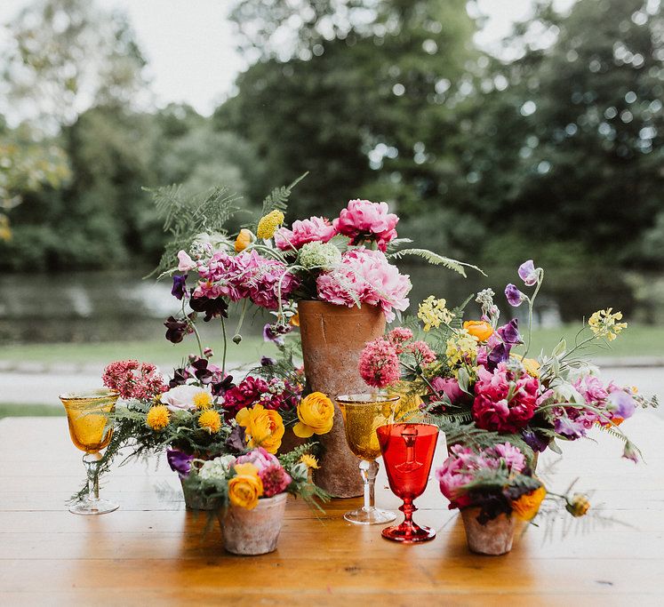 Bright & Botanical Wedding Inspiration Shoot Planned & Styled by Oakleaf Weddings & Events Glory Days Bridal Dresses Images From Caitlin + Jones Photography