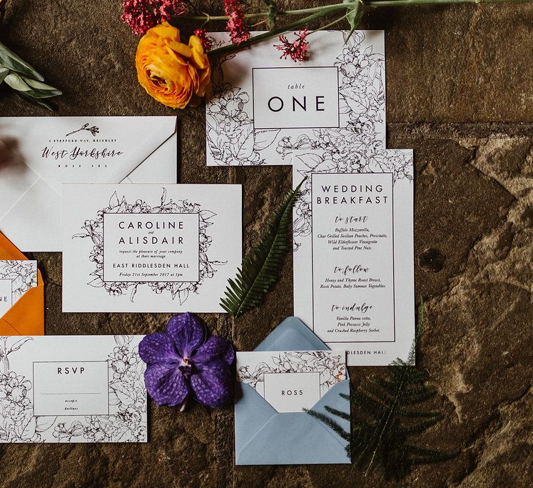 Elegant Botanical Stationery Suite