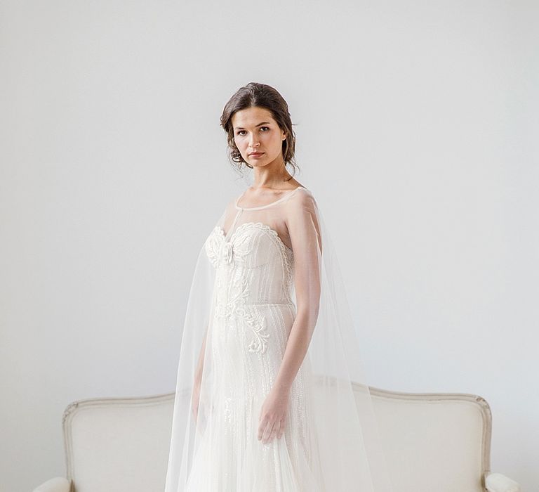 Imogen // Tulle bridal cape