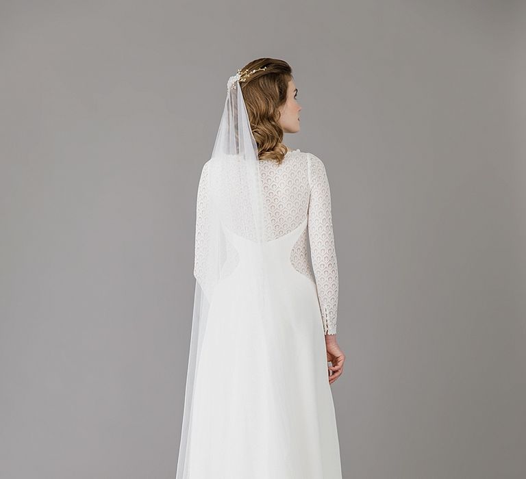 Ilona Veil // Silk Style Barely There Wedding Veil