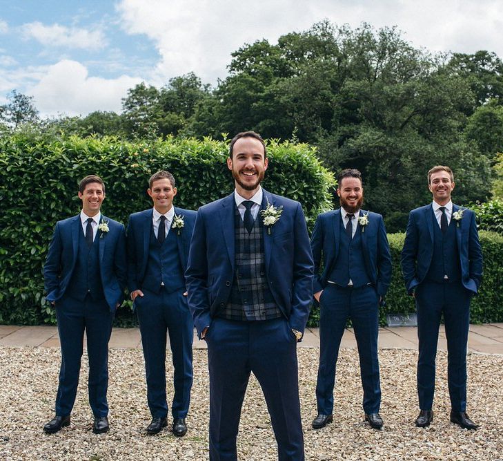 Groom & Groomsmen In Royal Blue Suits