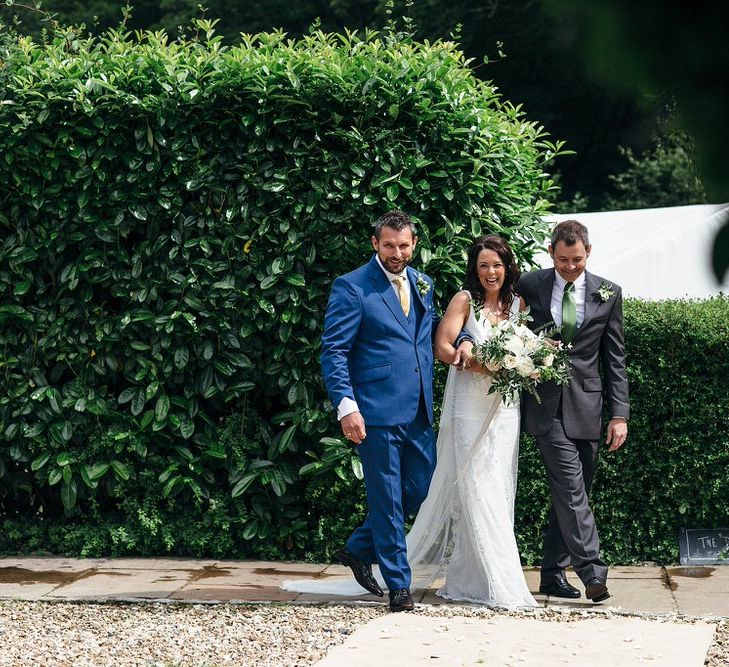 Bride In Charlie Brear Wedding Dress