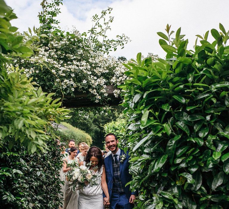 Bride In Charlie Brear Wedding Dress