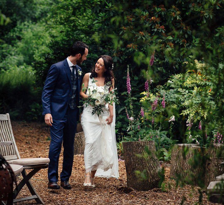 Bride In Charlie Brear Wedding Dress