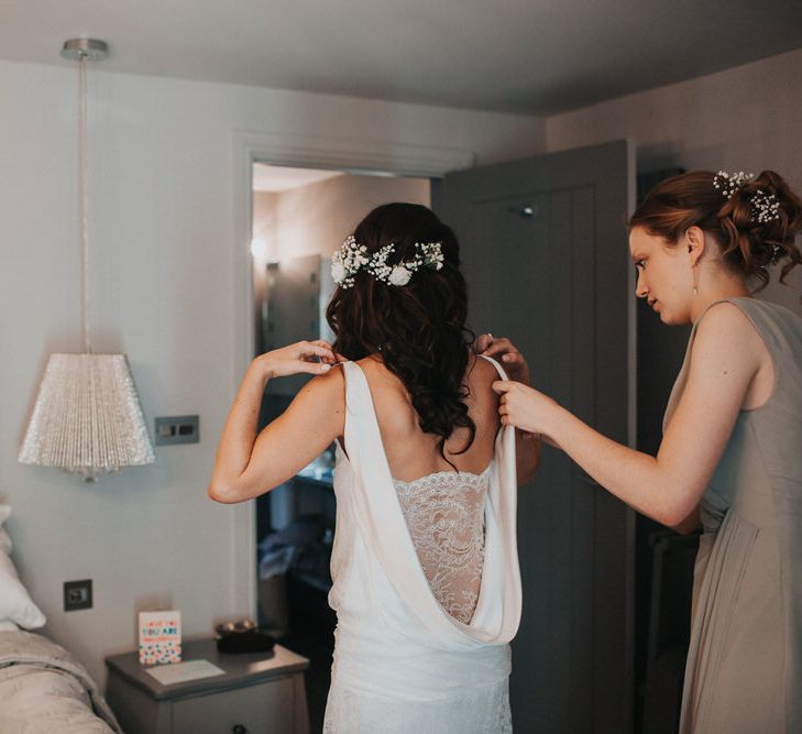 Bride In Charlie Brear Wedding Dress