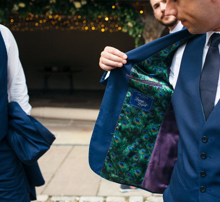 Groom & Groomsmen In Royal Blue Suits