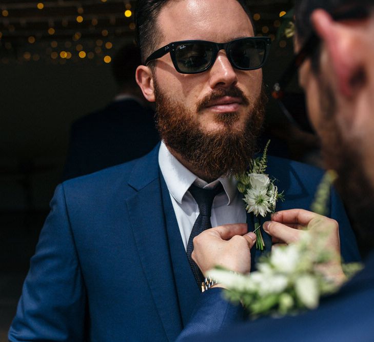 Groom & Groomsmen In Royal Blue Suits