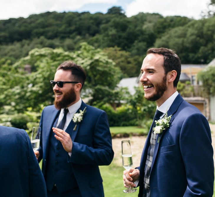 Groom & Groomsmen In Royal Blue Suits