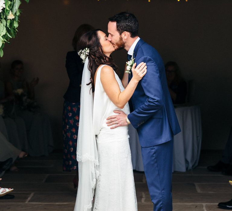 Bride In Charlie Brear Wedding Dress