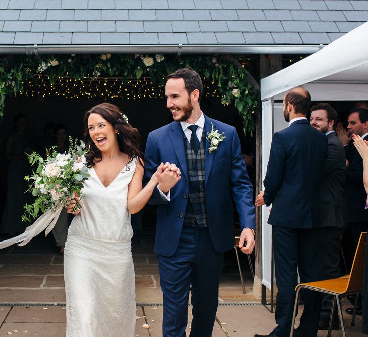 Bride In Charlie Brear Wedding Dress