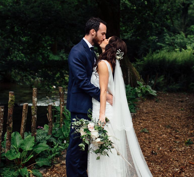 Bride In Charlie Brear Wedding Dress