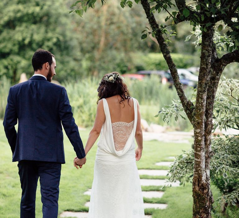 Bride In Charlie Brear Wedding Dress