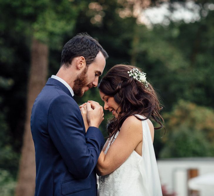 Bride In Charlie Brear Wedding Dress