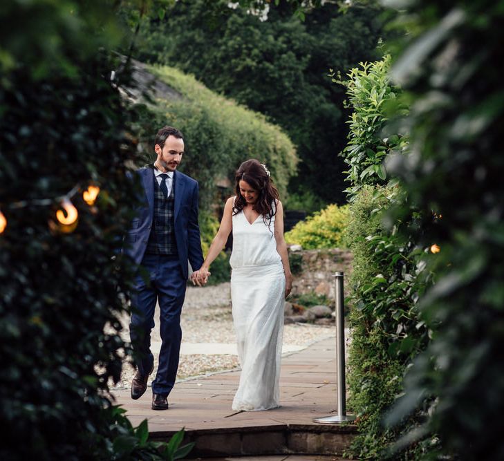 Bride In Charlie Brear Wedding Dress