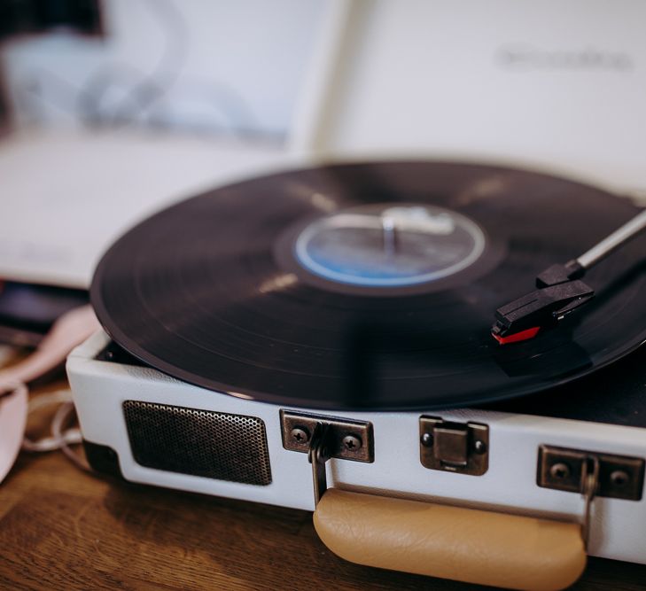 Vintage Record Player // Hen Party Afternoon Tea And Flower Crown Workshop