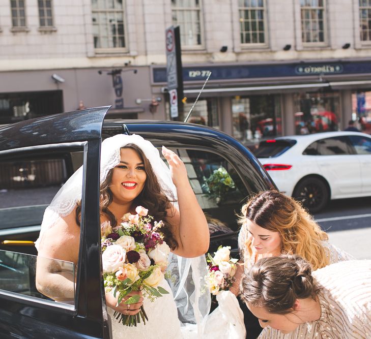 Bride in Lace Oleg Cassini Wedding Dress from Davids Bridal | Kirsty Mackenzie Photography | Insta Wedding Films