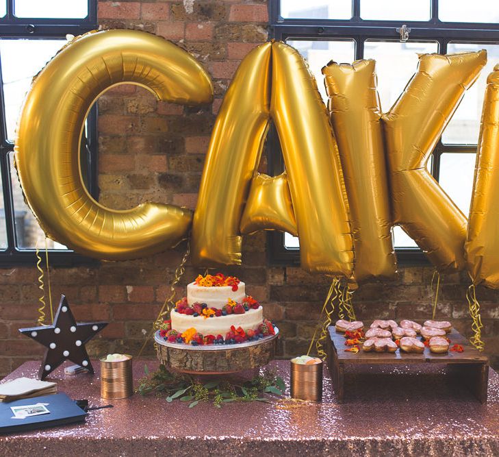 Cake Table | 06 St Chad's Place Wedding Reception | Kirsty Mackenzie Photography | Insta Wedding Films